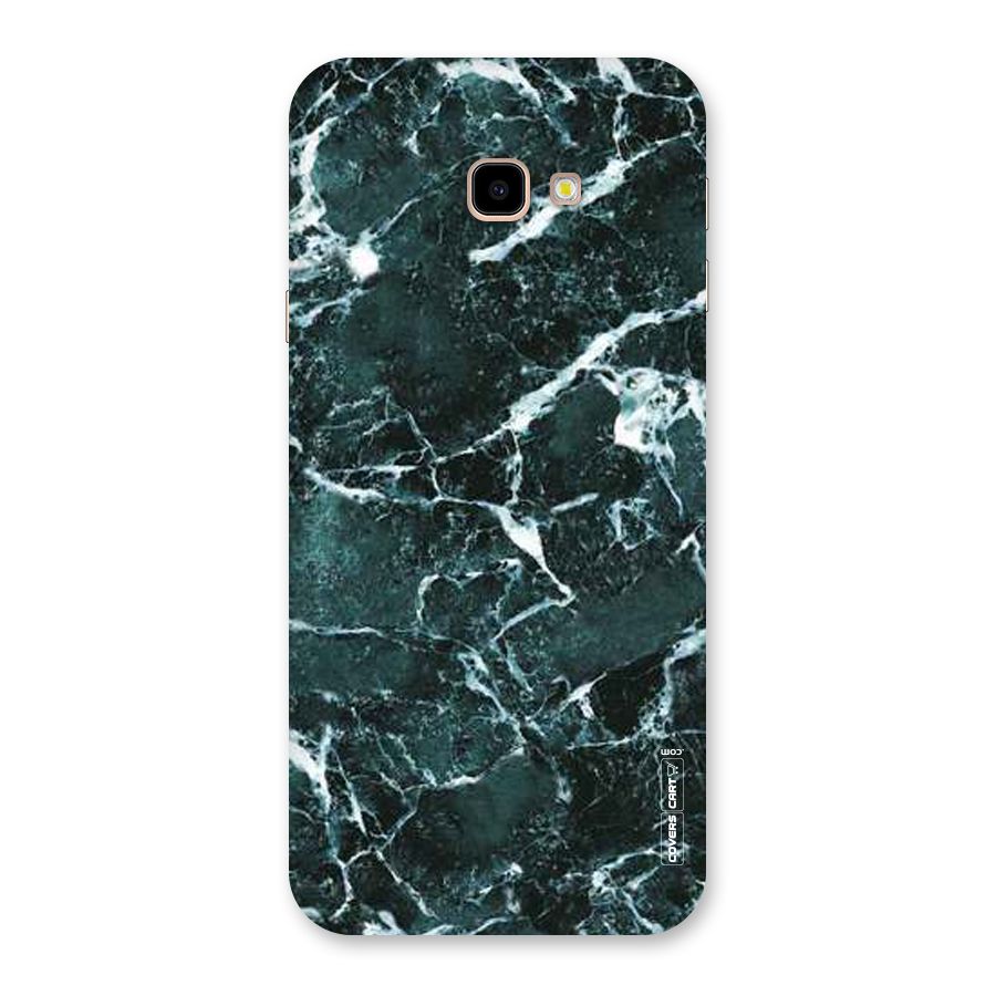 Dark Green Marble Back Case for Galaxy J4 Plus