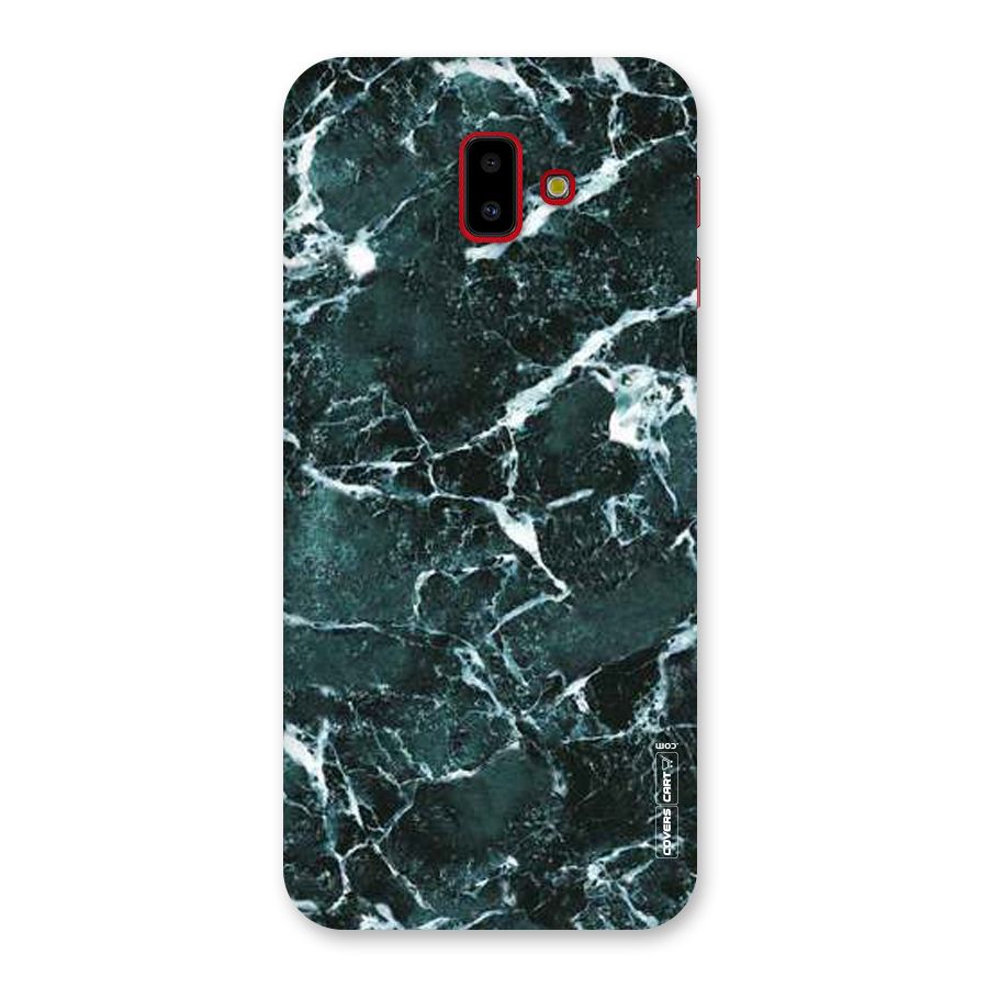 Dark Green Marble Back Case for Galaxy J6 Plus