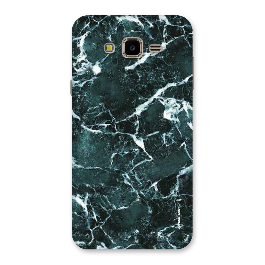 Dark Green Marble Back Case for Galaxy J7 Nxt