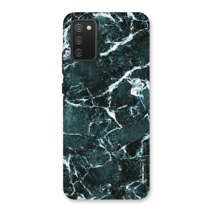 Dark Green Marble Back Case for Galaxy M02s