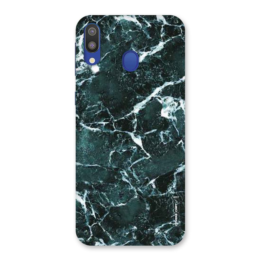 Dark Green Marble Back Case for Galaxy M20
