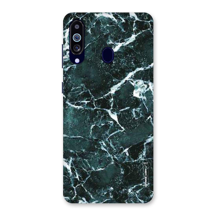 Dark Green Marble Back Case for Galaxy M40