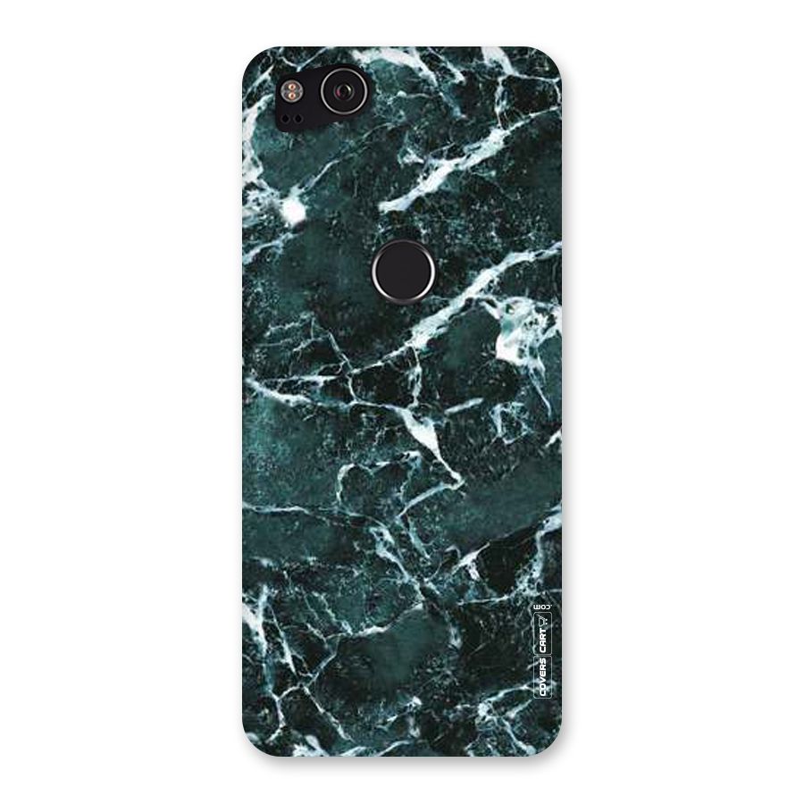 Dark Green Marble Back Case for Google Pixel 2