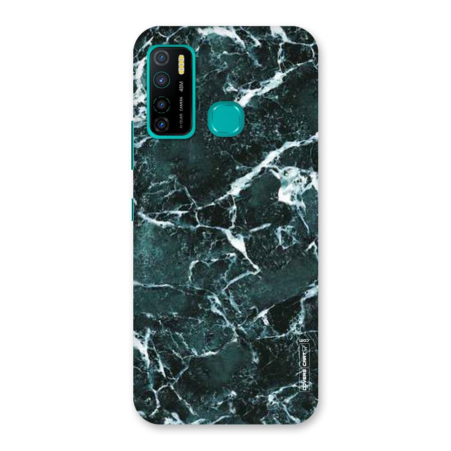 Dark Green Marble Back Case for Infinix Hot 9 Pro