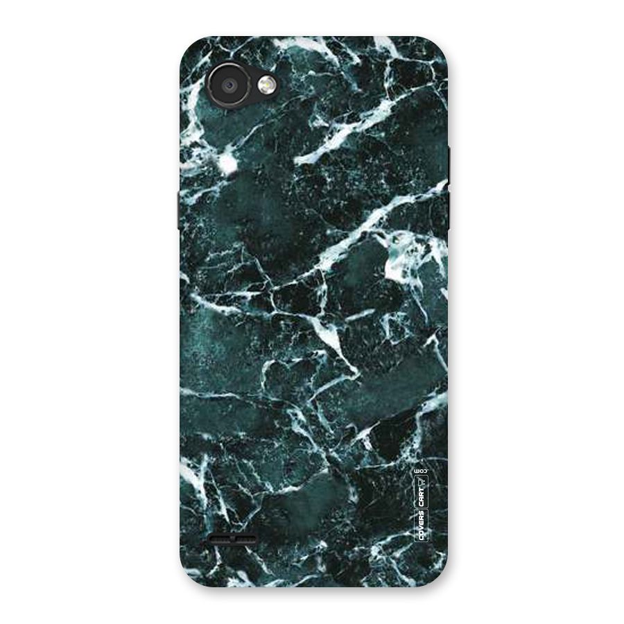 Dark Green Marble Back Case for LG Q6