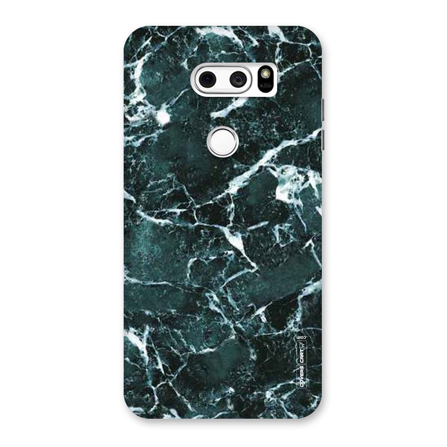 Dark Green Marble Back Case for LG V30