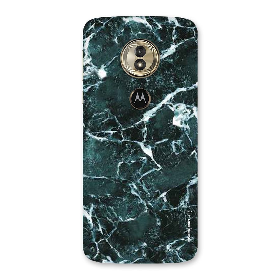 Dark Green Marble Back Case for Moto G6 Play