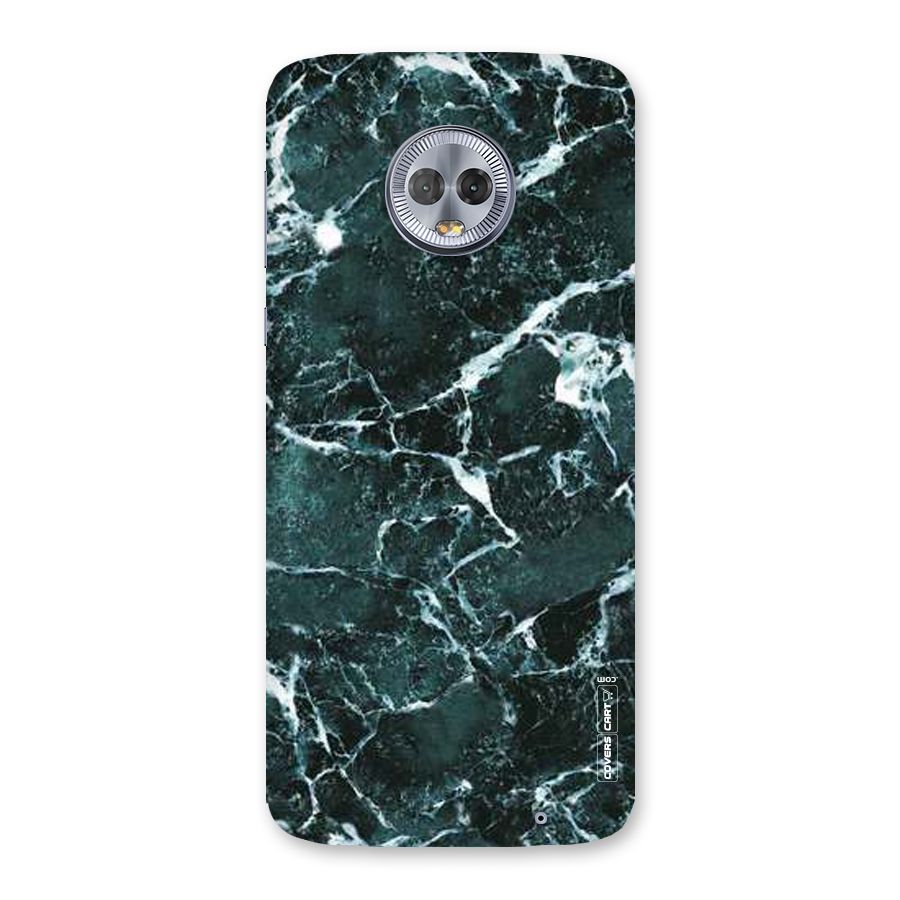 Dark Green Marble Back Case for Moto G6 Plus