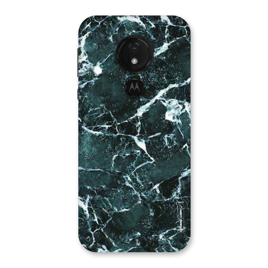 Dark Green Marble Back Case for Moto G7 Power