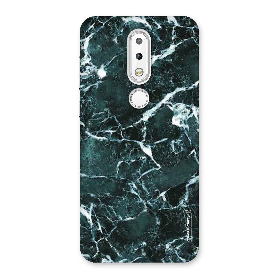 Dark Green Marble Back Case for Nokia 6.1 Plus