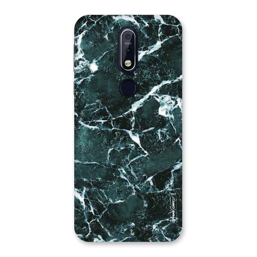 Dark Green Marble Back Case for Nokia 7.1