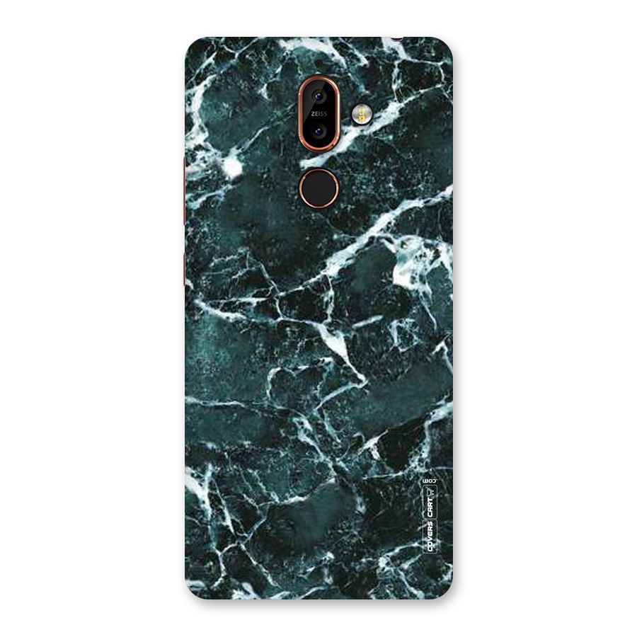 Dark Green Marble Back Case for Nokia 7 Plus