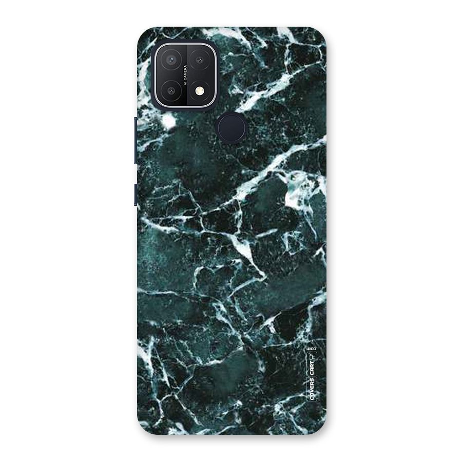 Dark Green Marble Back Case for Oppo A15