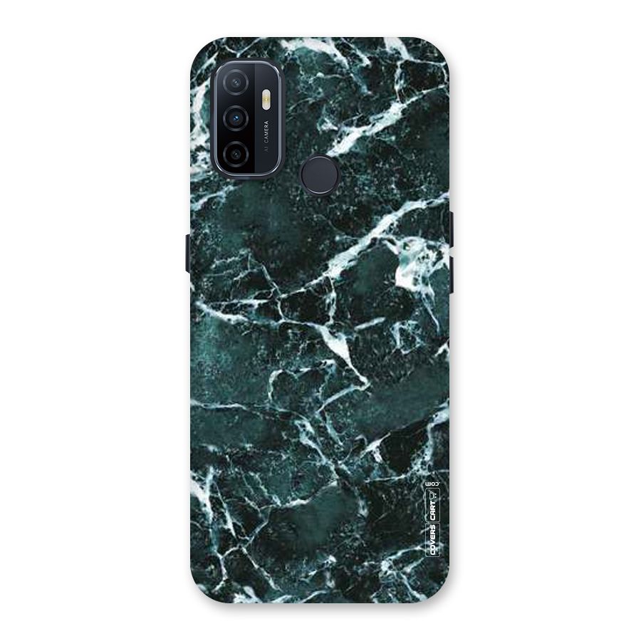 Dark Green Marble Back Case for Oppo A53
