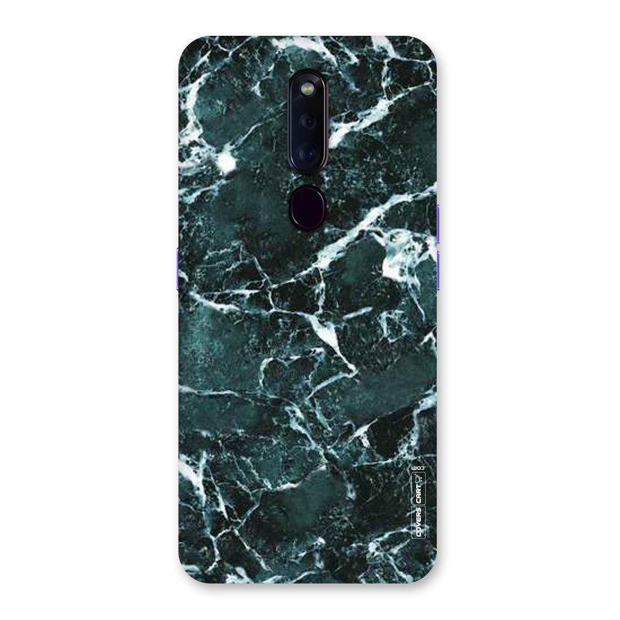 Dark Green Marble Back Case for Oppo F11 Pro