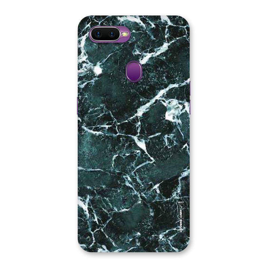 Dark Green Marble Back Case for Oppo F9