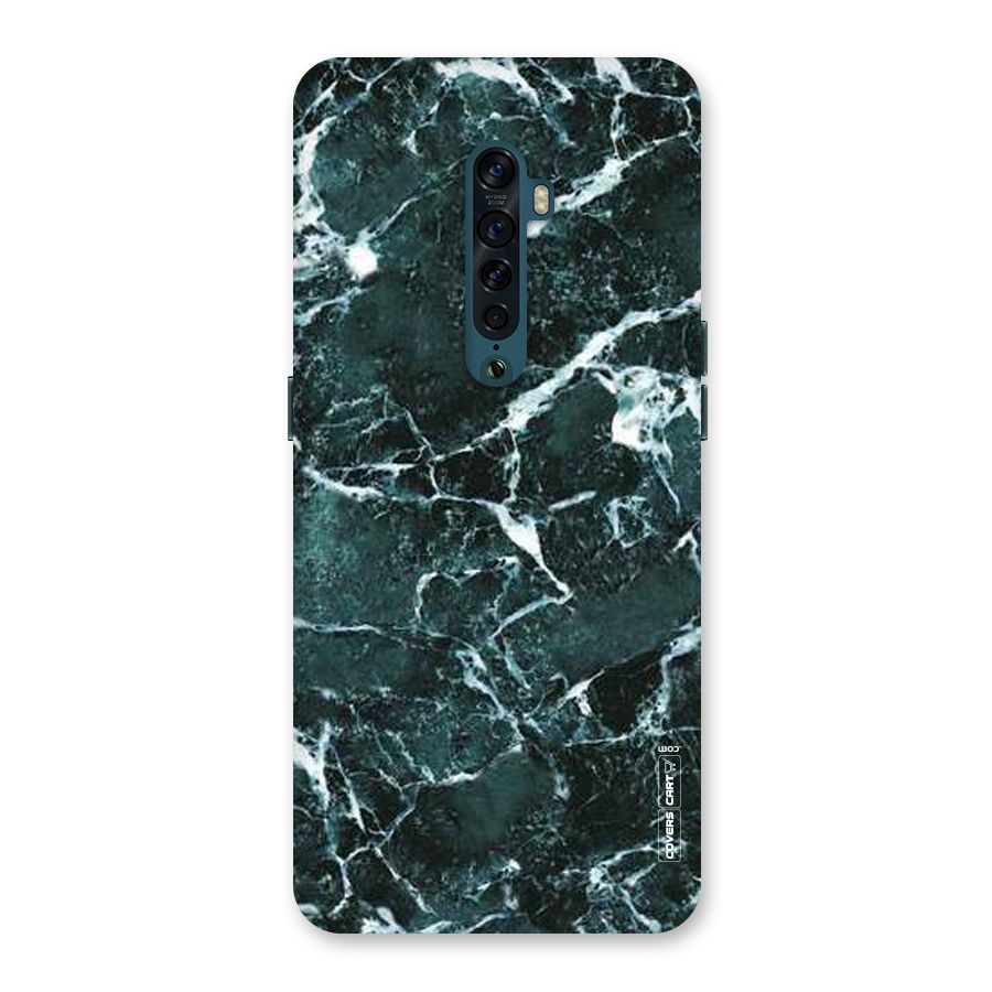 Dark Green Marble Back Case for Oppo Reno2