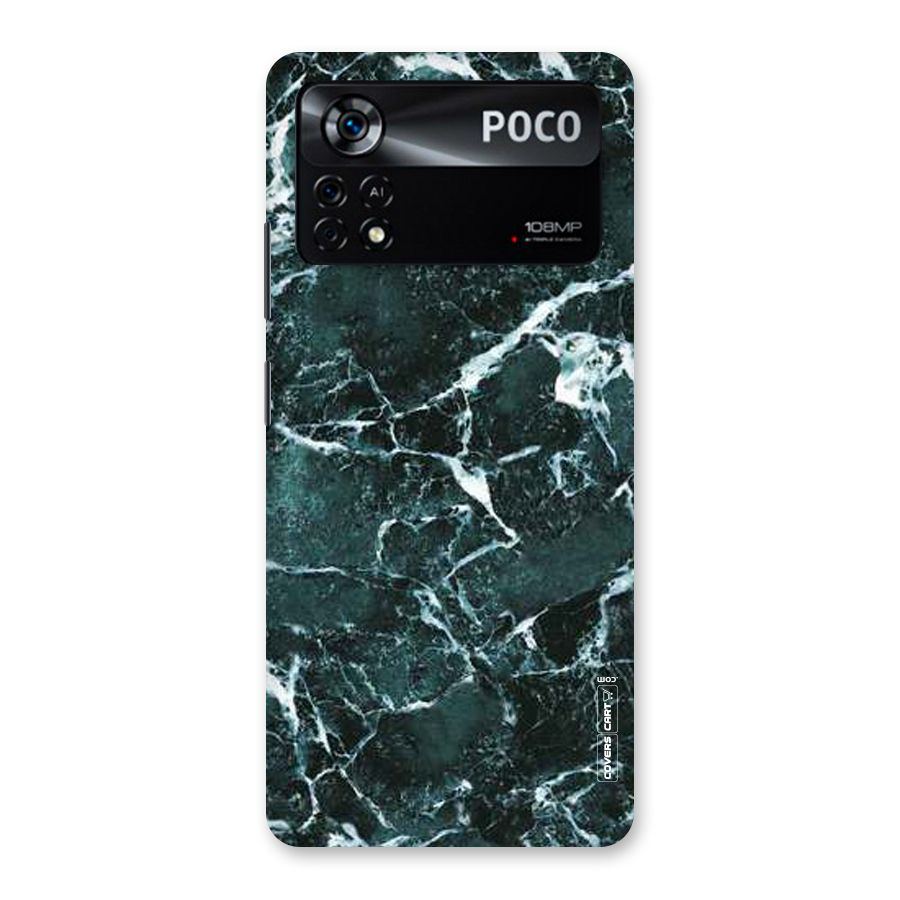 Dark Green Marble Back Case for Poco X4 Pro 5G