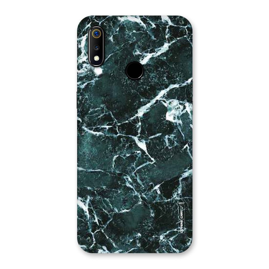 Dark Green Marble Back Case for Realme 3
