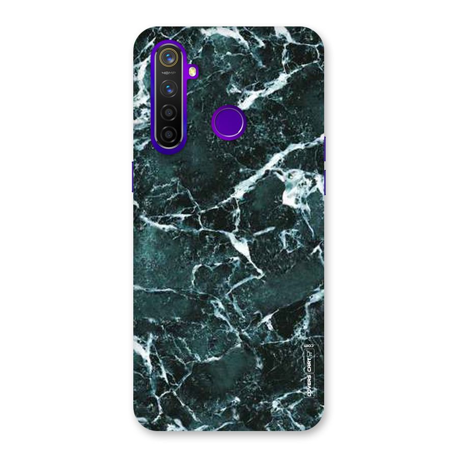 Dark Green Marble Back Case for Realme 5 Pro