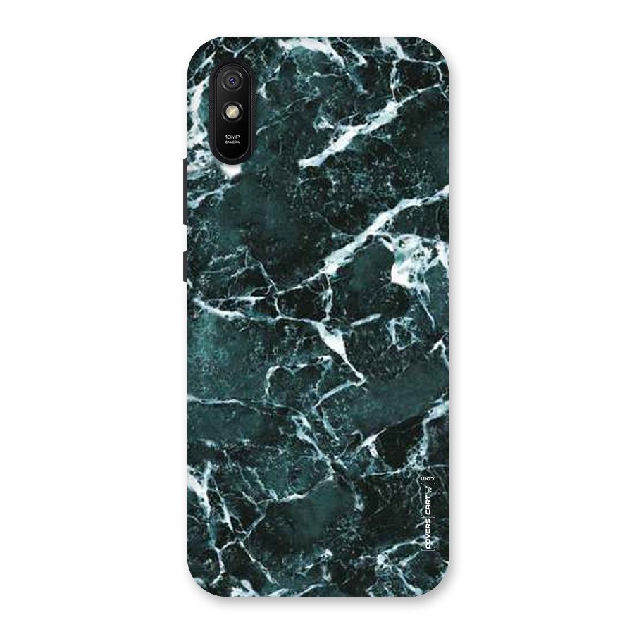 Dark Green Marble Back Case for Redmi 9i
