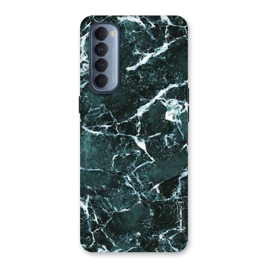 Dark Green Marble Back Case for Reno4 Pro