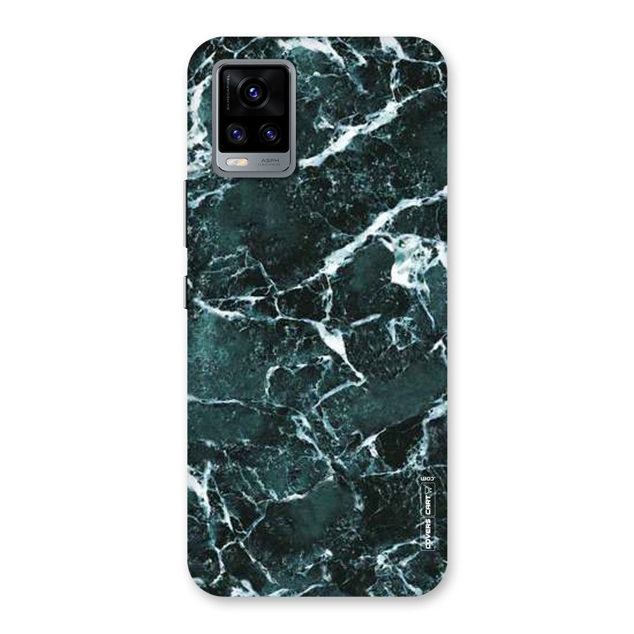 Dark Green Marble Back Case for Vivo V20