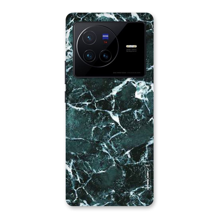 Dark Green Marble Back Case for Vivo X80