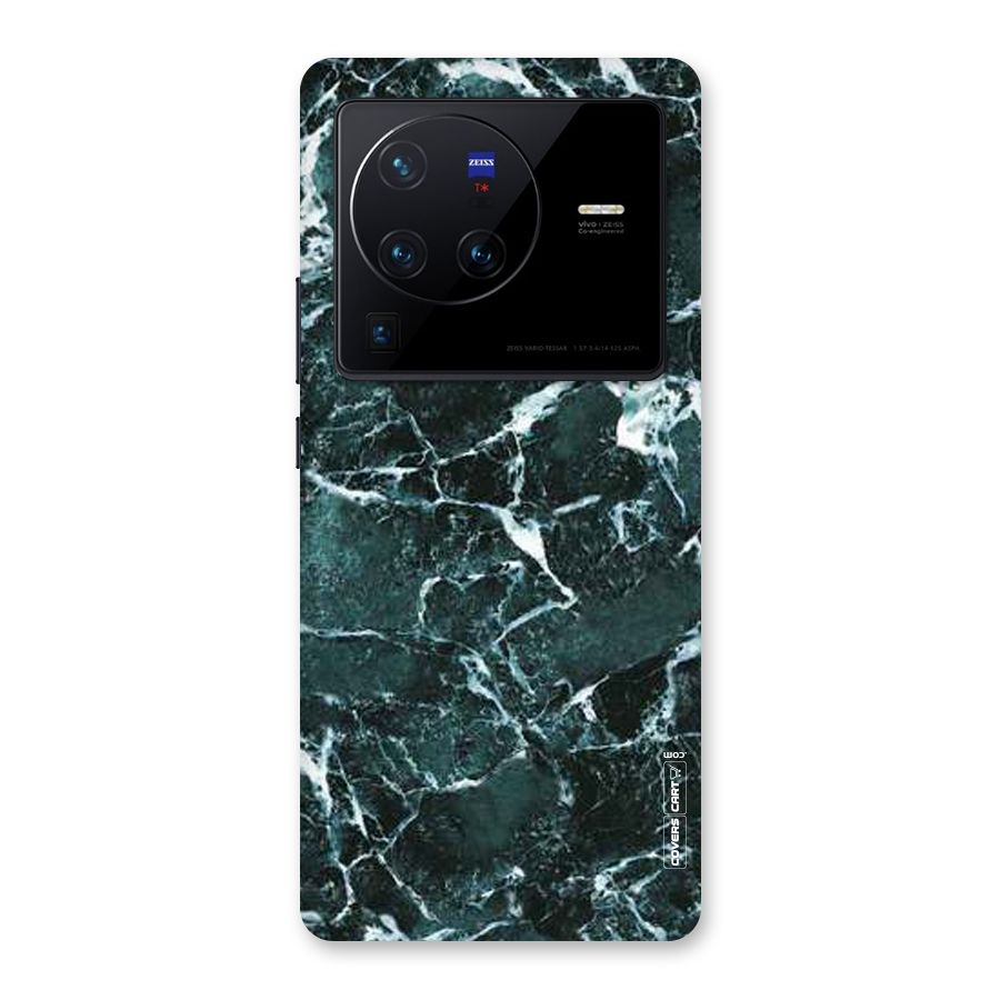 Dark Green Marble Back Case for Vivo X80 Pro