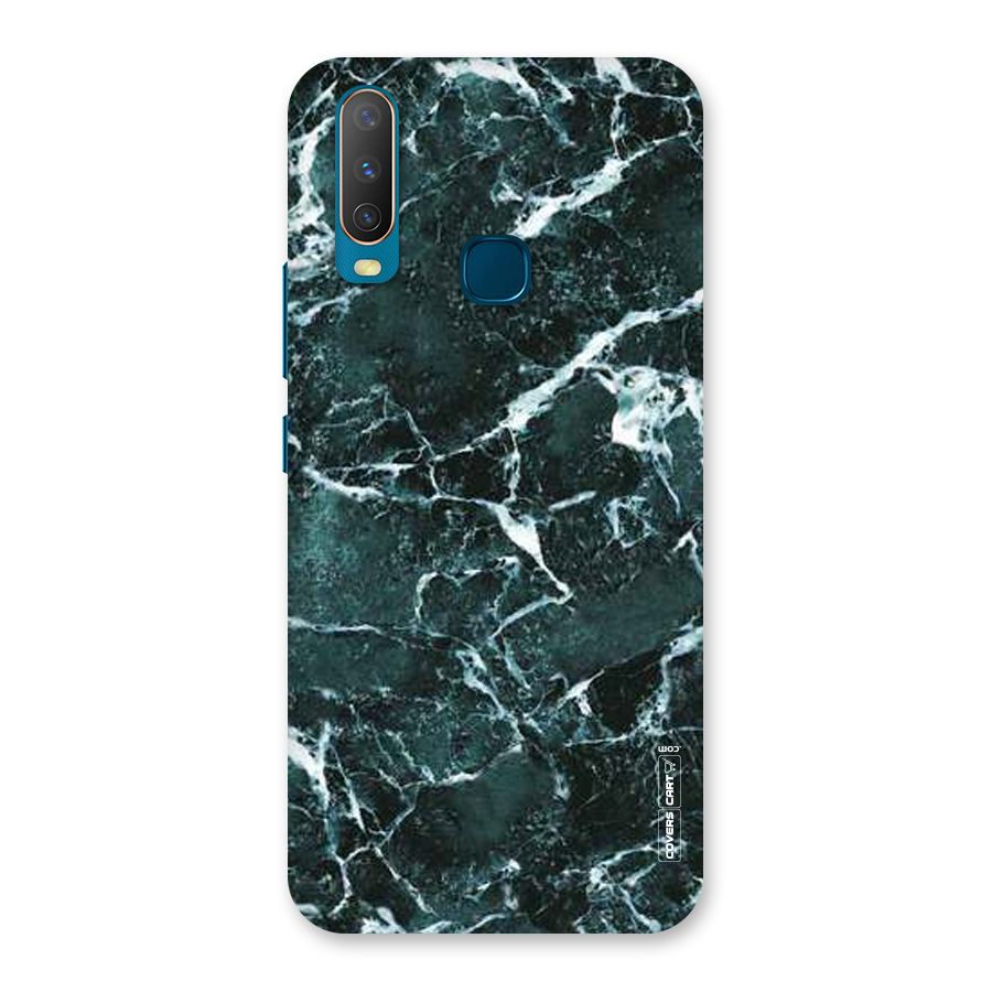 Dark Green Marble Back Case for Vivo Y12