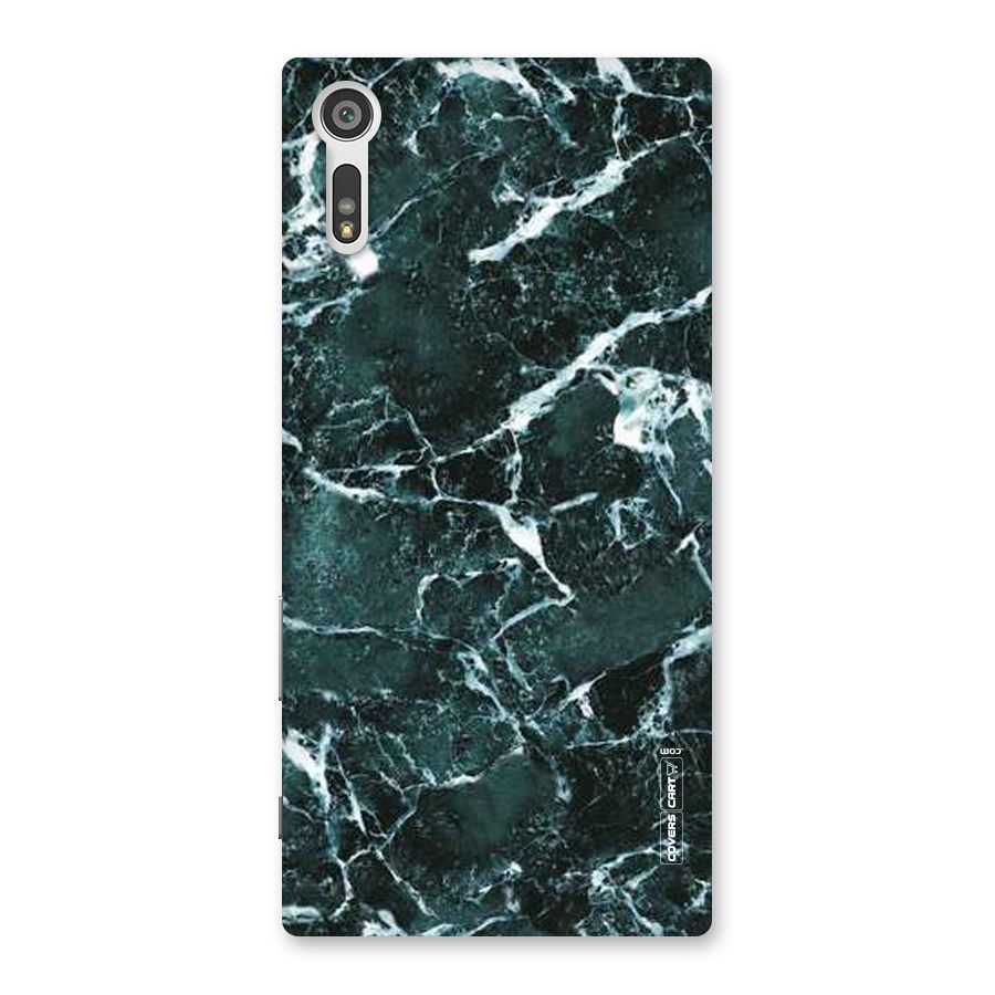 Dark Green Marble Back Case for Xperia XZ
