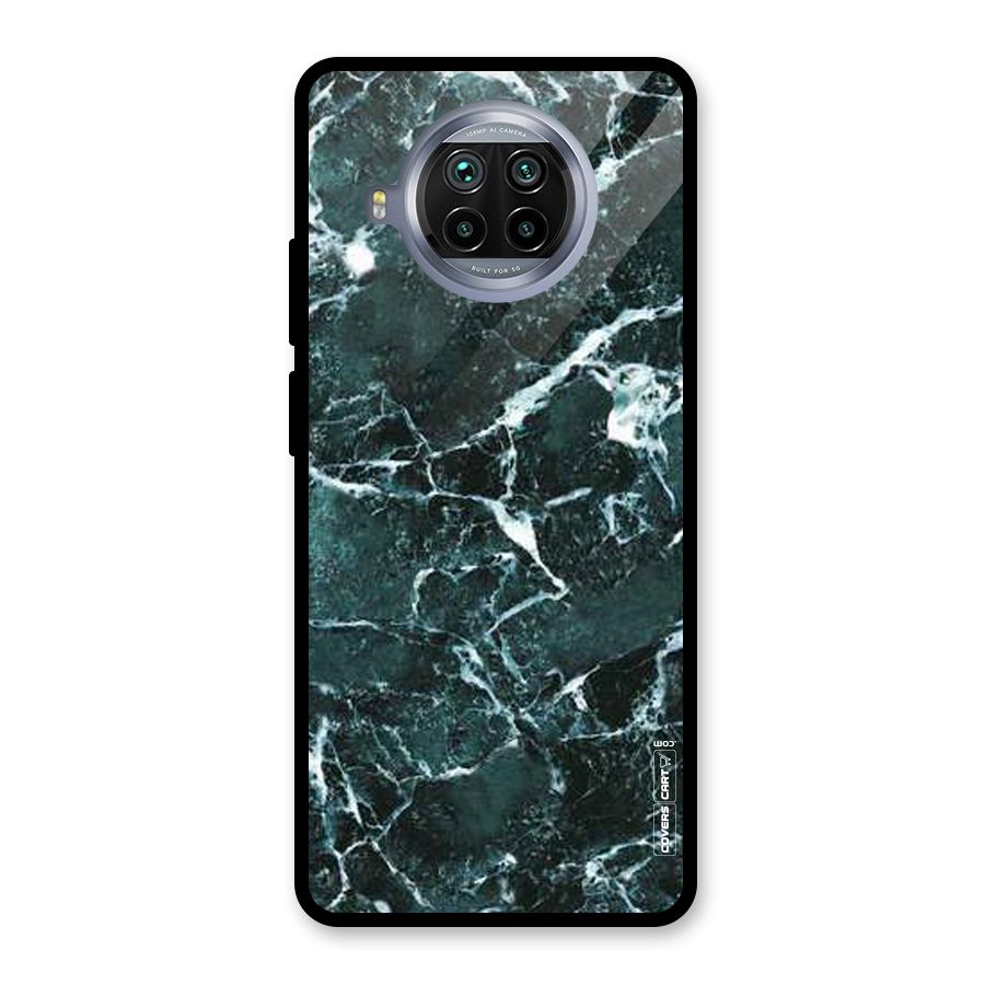 Dark Green Marble Glass Back Case for Mi 10i