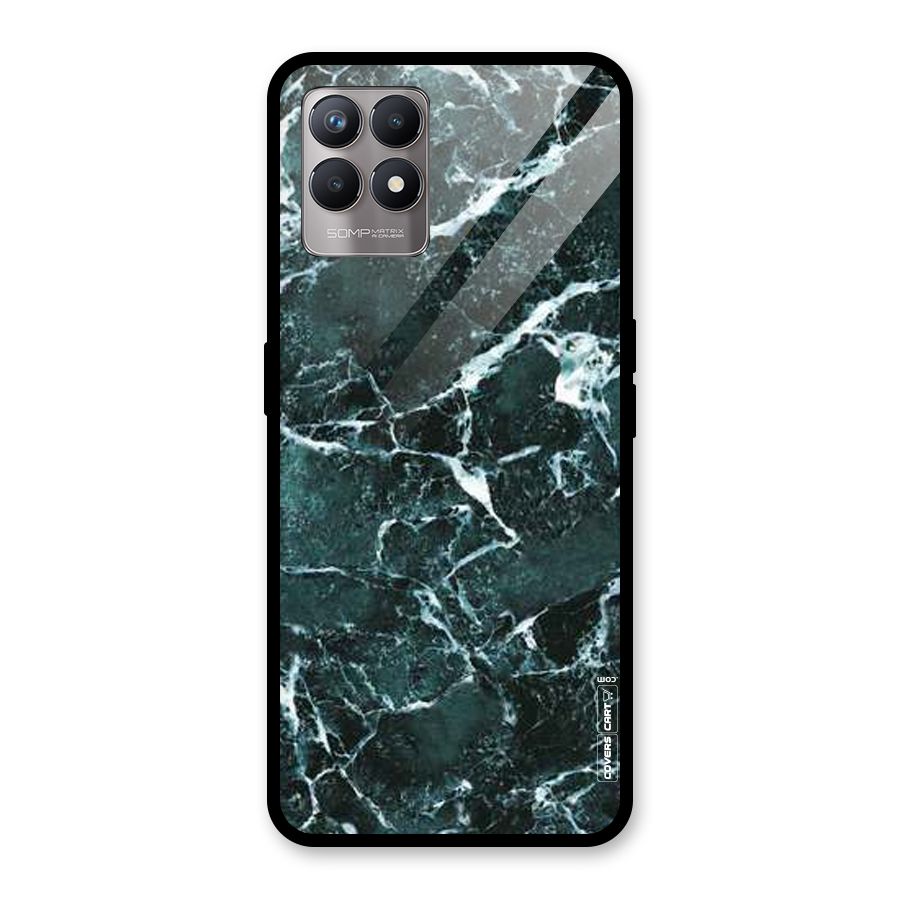 Dark Green Marble Glass Back Case for Realme Narzo 50