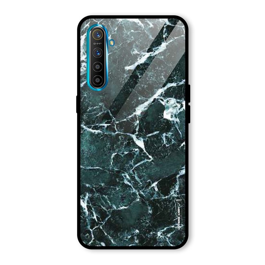 Dark Green Marble Glass Back Case for Realme X2