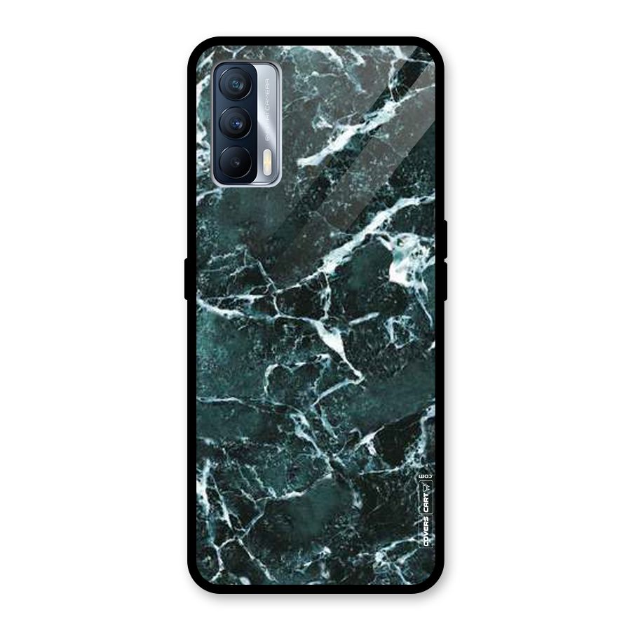 Dark Green Marble Glass Back Case for Realme X7