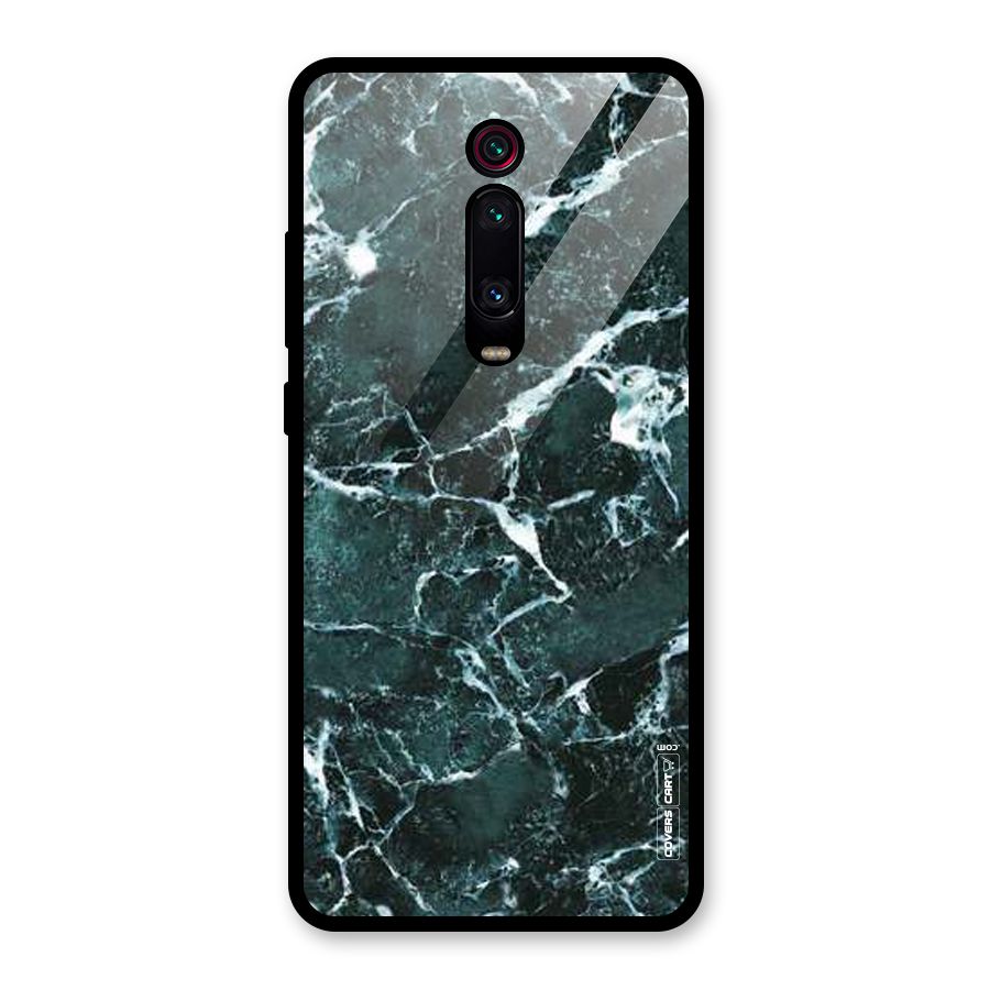 Dark Green Marble Glass Back Case for Redmi K20 Pro