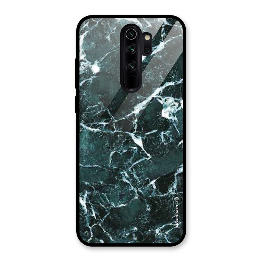 Dark Green Marble Glass Back Case for Redmi Note 8 Pro
