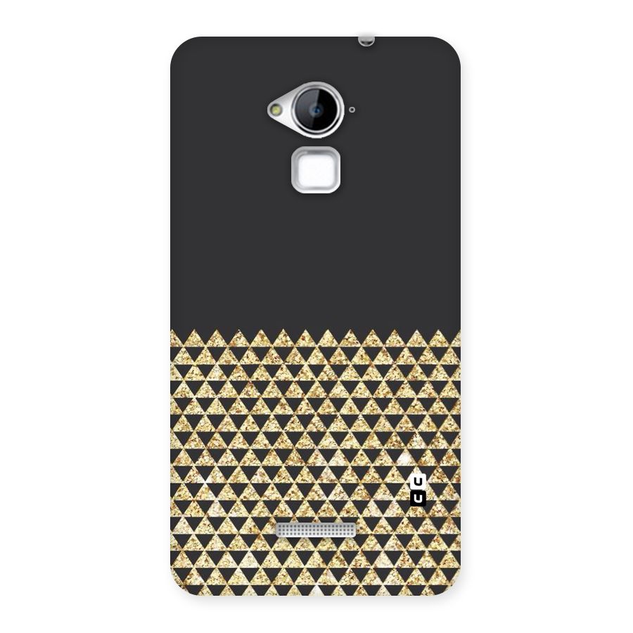 Dark Grey Golden Triangles Back Case for Coolpad Note 3