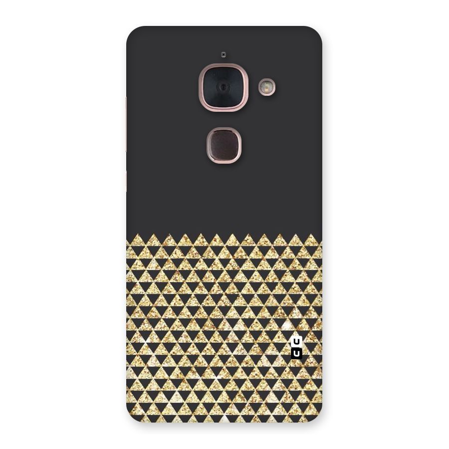Dark Grey Golden Triangles Back Case for Le Max 2