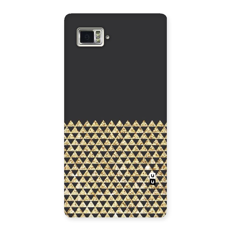 Dark Grey Golden Triangles Back Case for Vibe Z2 Pro K920