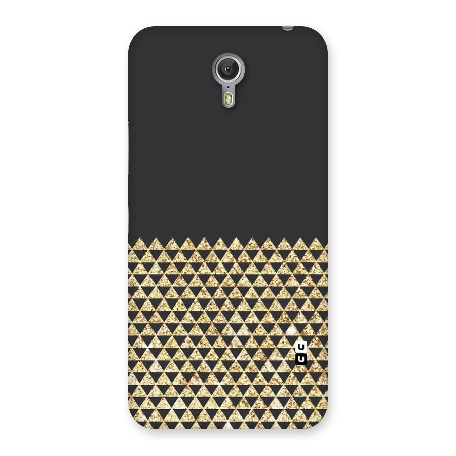 Dark Grey Golden Triangles Back Case for Zuk Z1