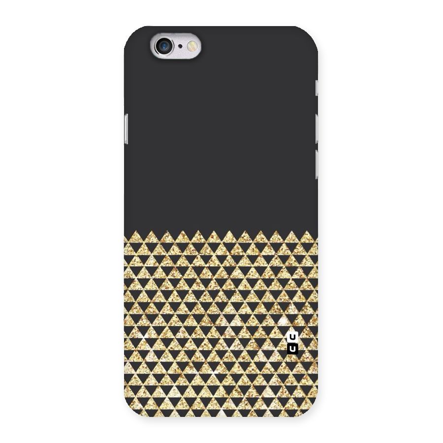 Dark Grey Golden Triangles Back Case for iPhone 6 6S