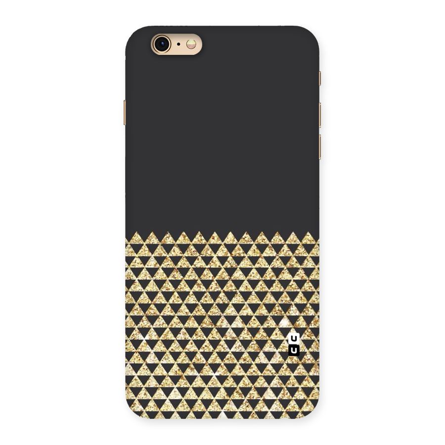 Dark Grey Golden Triangles Back Case for iPhone 6 Plus 6S Plus