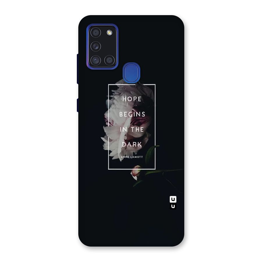 Dark Hope Back Case for Galaxy A21s