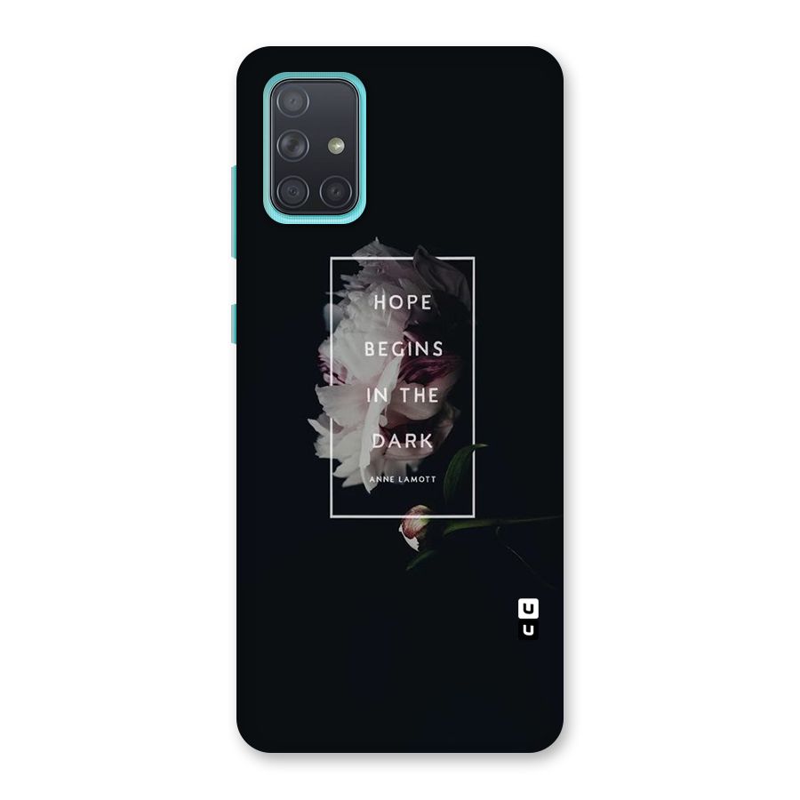 Dark Hope Back Case for Galaxy A71