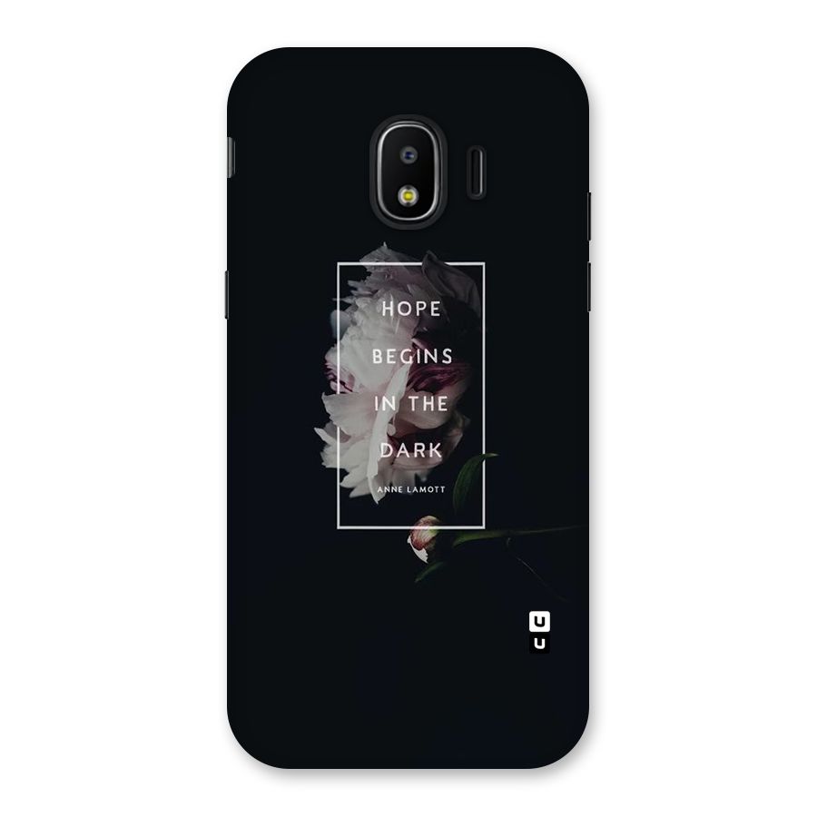 Dark Hope Back Case for Galaxy J2 Pro 2018