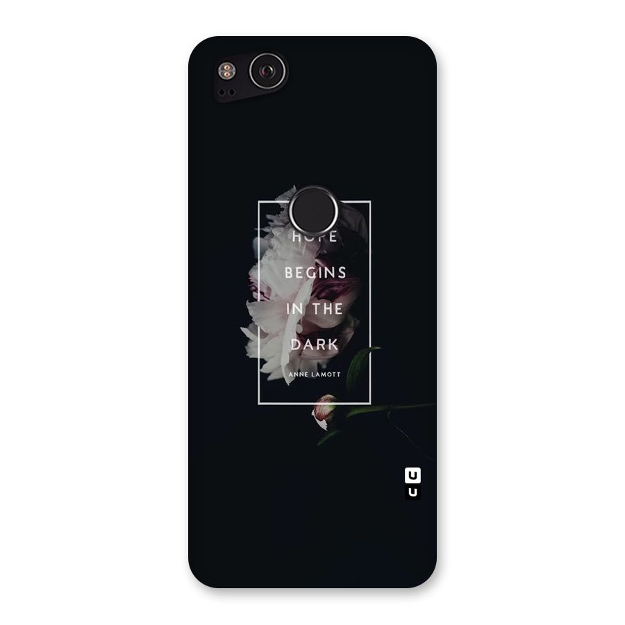 Dark Hope Back Case for Google Pixel 2