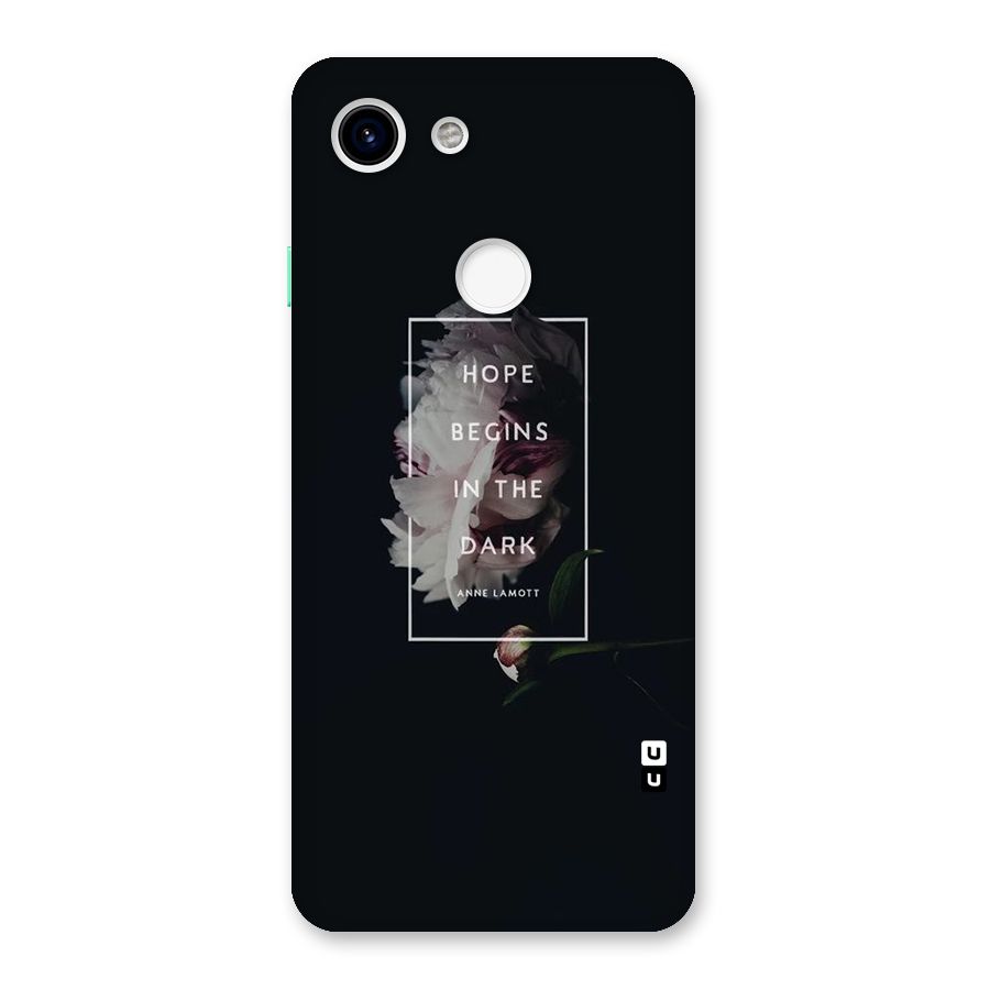 Dark Hope Back Case for Google Pixel 3