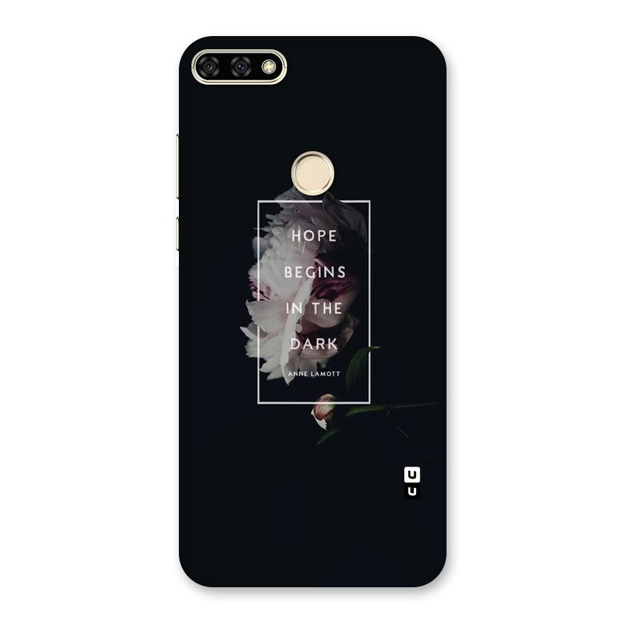 Dark Hope Back Case for Honor 7A