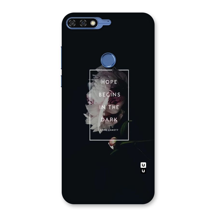 Dark Hope Back Case for Honor 7C
